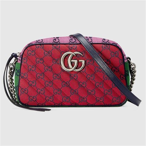 gucci multicolor purse|Gucci gg marmont wallet.